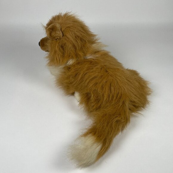 Vintage Collie Puppy Dog Stuffed Animal 1992 Fluffy Realistic A&A Plush - Picture 3 of 9